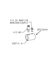 Manchon adaptateur couple conique - diam. Ø12mm