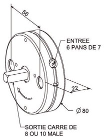 Treuil MiniVis C10 Mâle