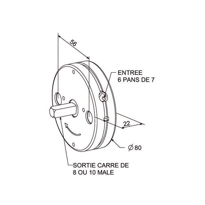 Treuil MiniVis C10 Mâle