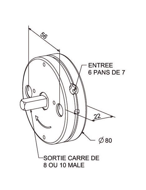 Treuil MiniVis C10 Mâle