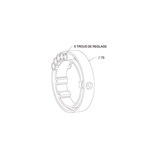 Bague verrou pour tube ZF54 Bague verrou pour tube ZF54