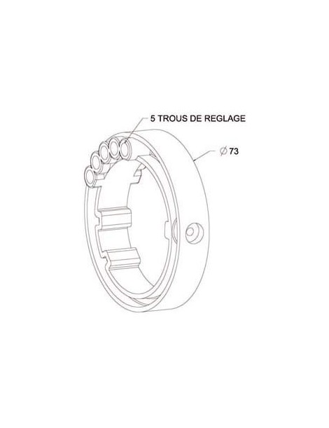 Bague verrou pour tube ZF54