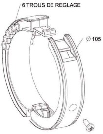 Bague BlockSur Porte de Garage sur tube ZF 80