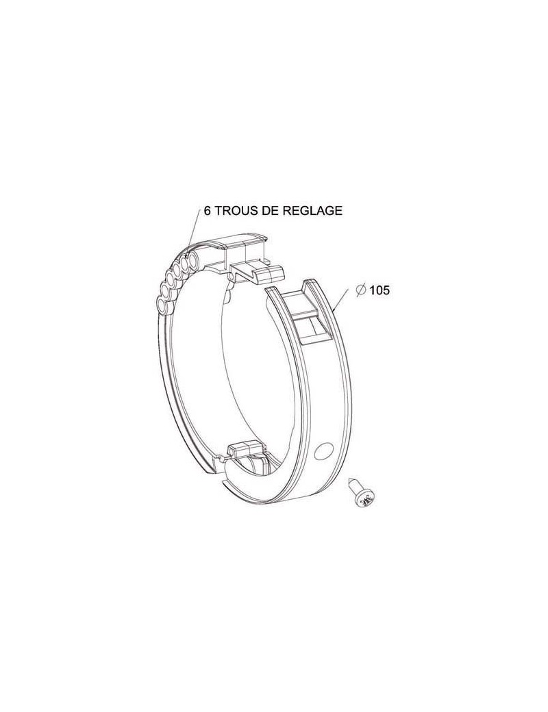 Bague BlockSur Porte de Garage sur tube ZF 80