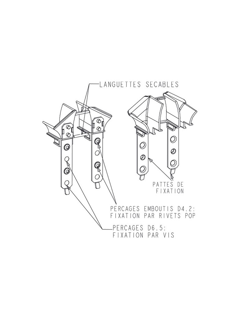 Paire de tulipes Traditionnel-Tunnel L14