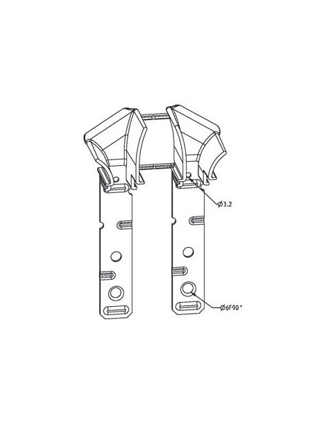 Paire de tulipes tradi-tunnel pour lame de 0