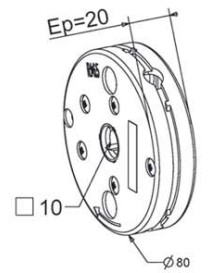 Treuil MiniVis C10 Epaisseur 20mm