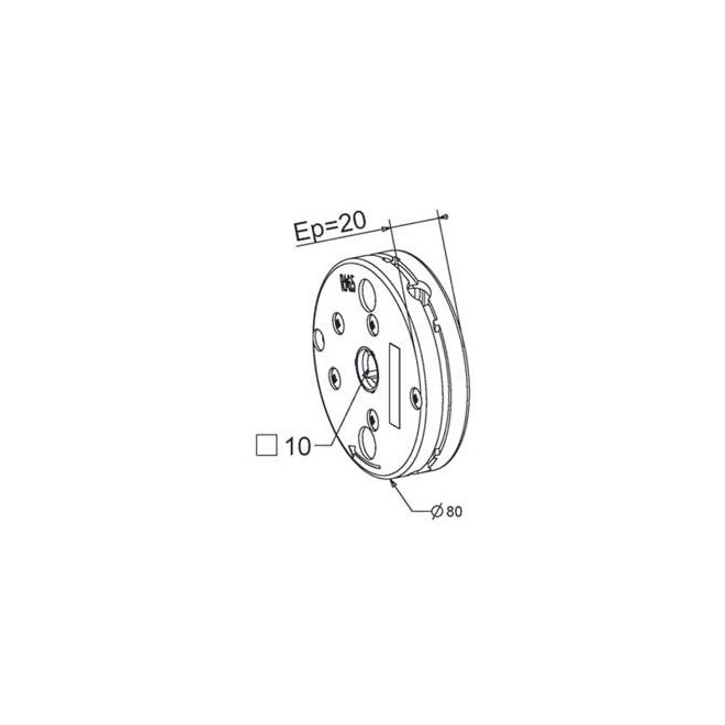 Treuil MiniVis C10 Epaisseur 20mm Treuil MiniVis C10 Epaisseur 20mm
