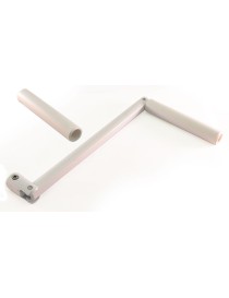 Manivelle seule Aluminium Ø12 Blanc