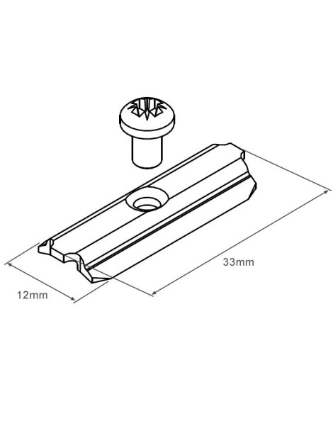 Ecrou pour Tube Depart 89 Fixation Attache Rigide