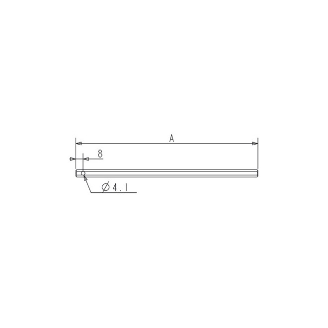 Tige Passe caisson 6pans7 570mm de long Tige Passe caisson 6pans7 570mm de long