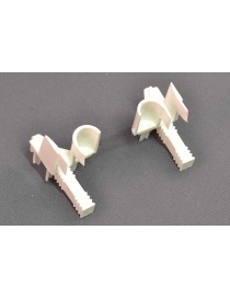 Paire de tulipe pour console Mini 45° Blanc