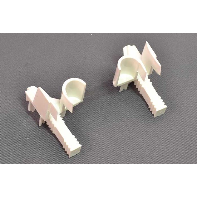 Paire de tulipe pour console Mini 45° Blanc
