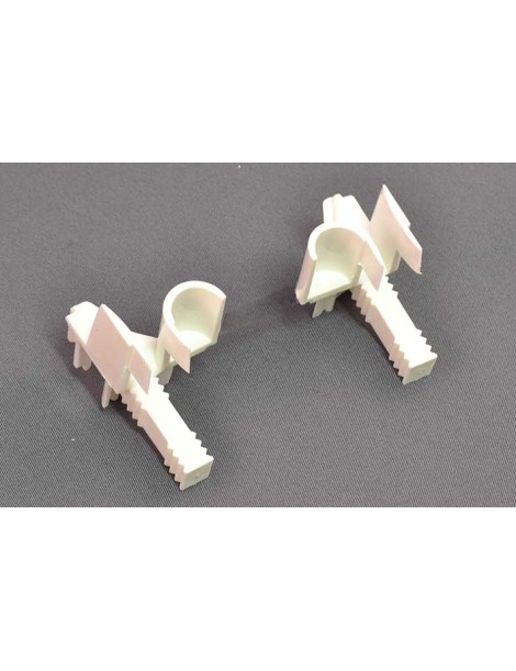 Paire de tulipe pour console Mini 45° Blanc
