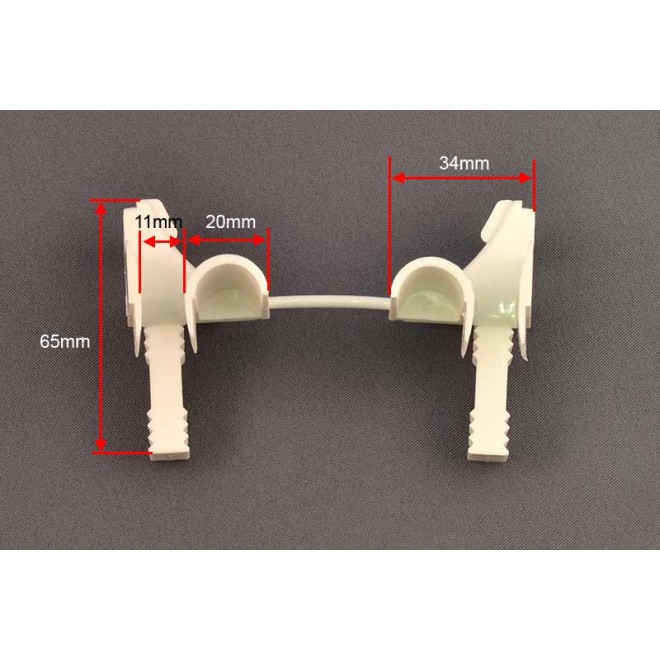 cotes tulipe pour console Mini 45° Blanc