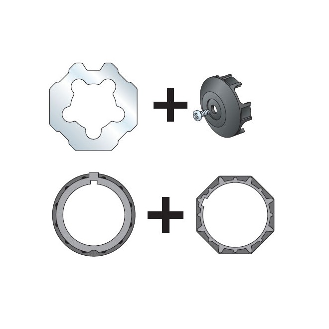 Adaptations moteur simu-Somfy Ø50 - Tube octo 70 simbac