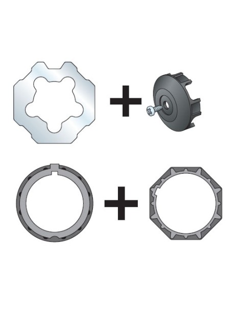 Adaptations moteur simu-Somfy Ø50 - Tube octo 70 simbac
