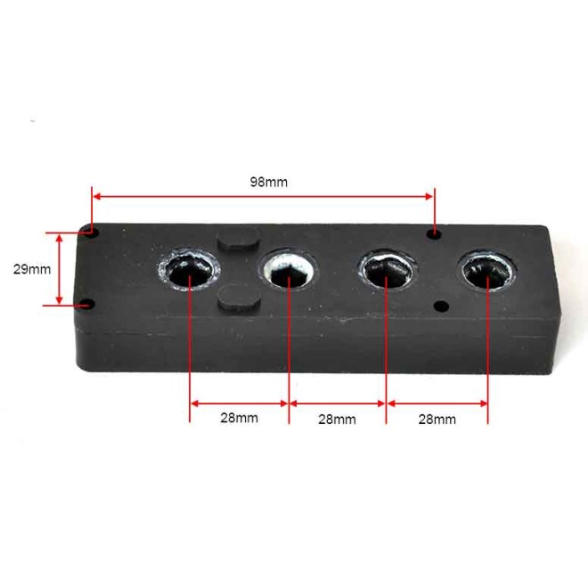 Renvoi 4 Pignons Deprat Hexagonal de 10mm