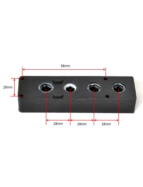 Renvoi 4 Pignons Deprat Hexagonal de 10mm