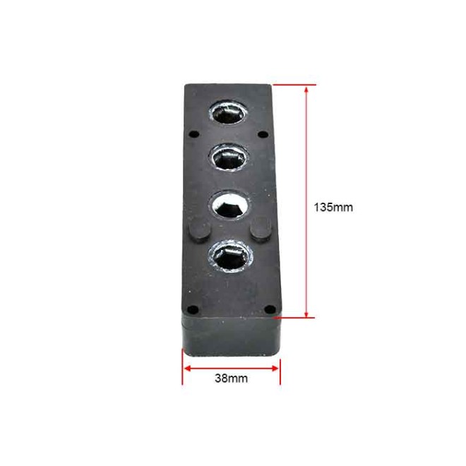Renvoi 4 Pignons Deprat Hexagonal de 10mm