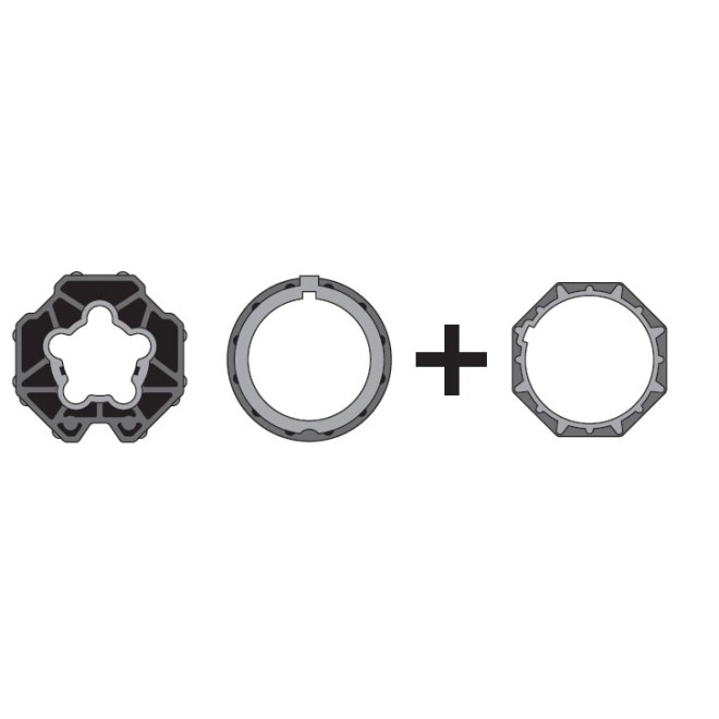 Adaptations moteur simu-Somfy Ø50 - Tube octo 70 dohner