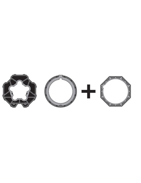 Adaptations moteur simu-Somfy Ø50 - Tube octo 70 dohner