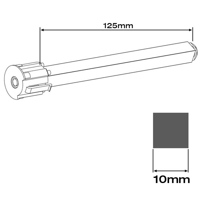 Moyeu Deprat avec axe Carré de 10mm Moyeu Deprat avec axe Carré de 10mm