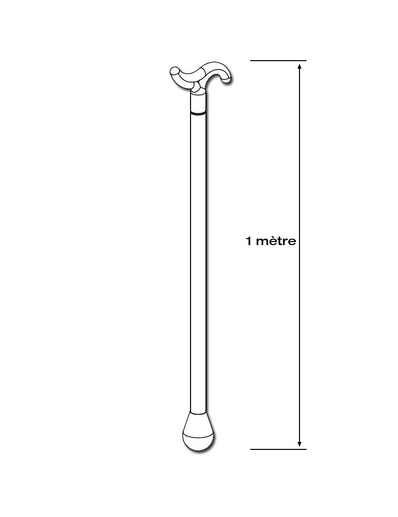 Baton de tirage direct 1 mètre Blanc