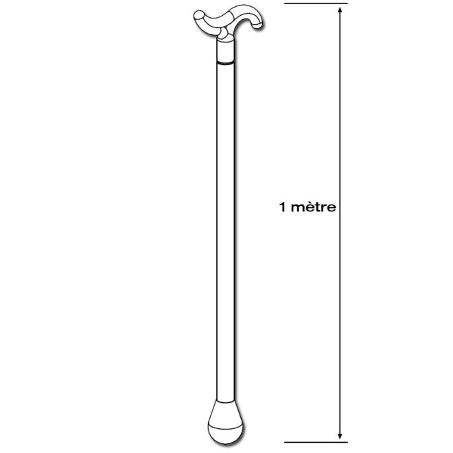 Baton de tirage direct 1 mètre Blanc Baton de tirage direct 1 mètre Blanc