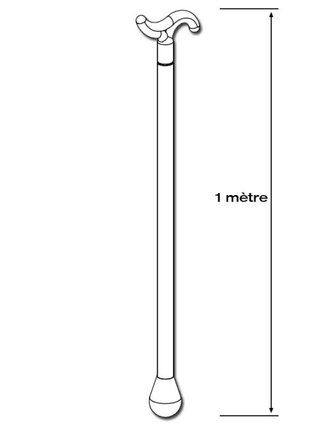 Baton de tirage direct 1 mètre Blanc