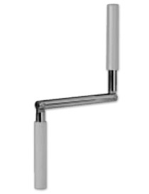 Poignée de Manivelle pour tringle Ø14 Gris