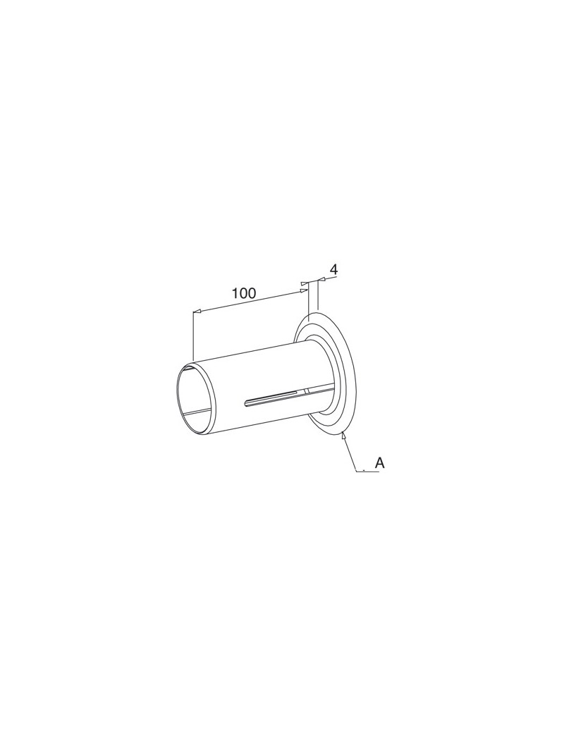 Flasque coulissant tube ZF45 Diamètre 138mm