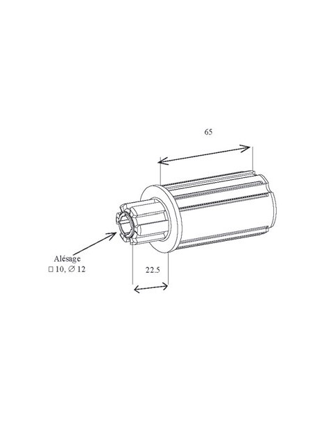 Embout  ZF45 - Crabot mâle -C10/D12