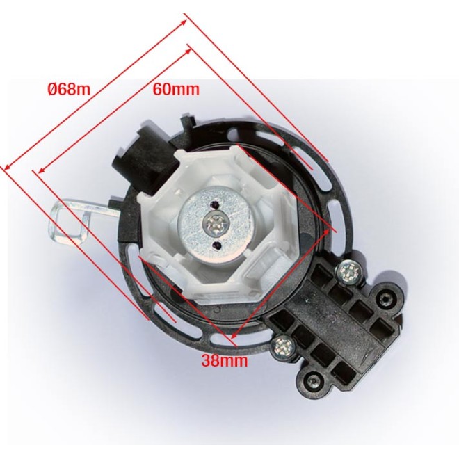 Mini couple conique débrayable Droit Octo40 - Carré de 6