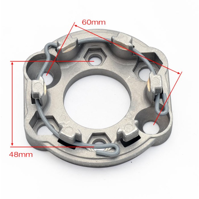 Vue de face Support moteur Somfy Universel