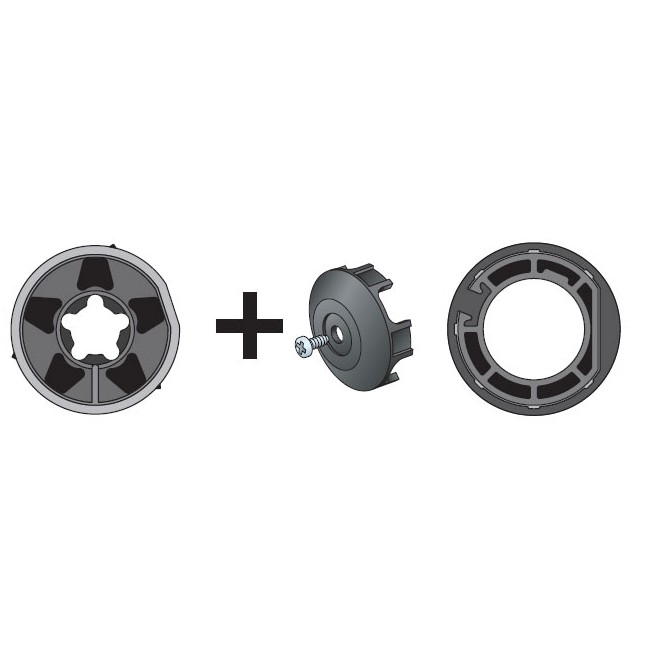 Adaptations moteur simu-Somfy Ø60 - Tube Ø101 épais  + stop roue