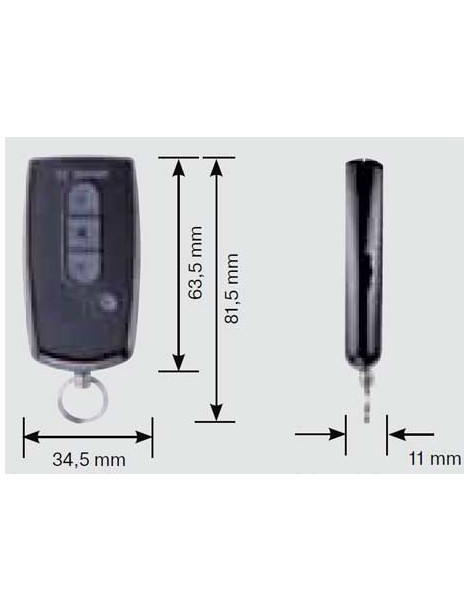 Télécommande porte clé Becker 1 canal EC141 II