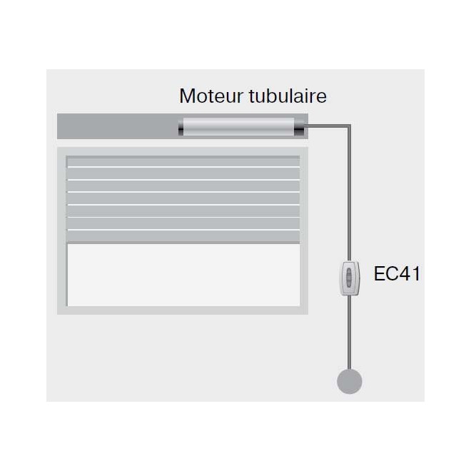Interrupteur en applique fixe ou momentanée