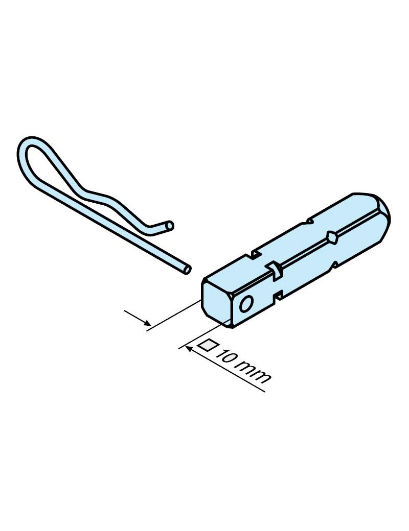Carré de 10mm pour moteur Becker