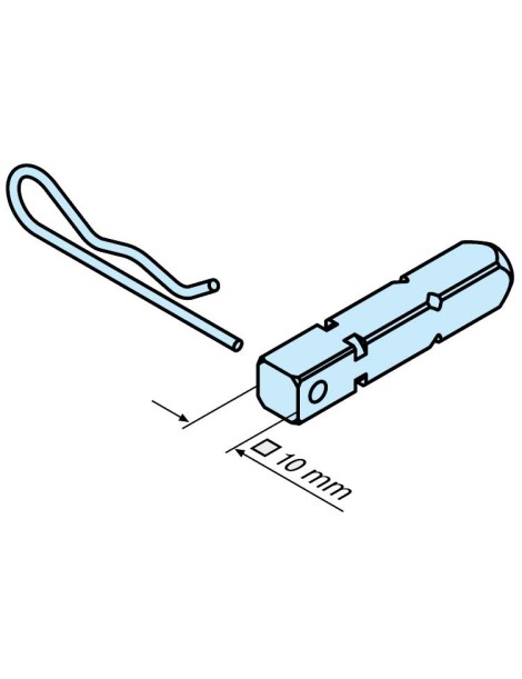 Carré de 10mm pour moteur Becker