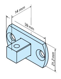 Carré de 10mm pour moteur Becker - Type P4-10