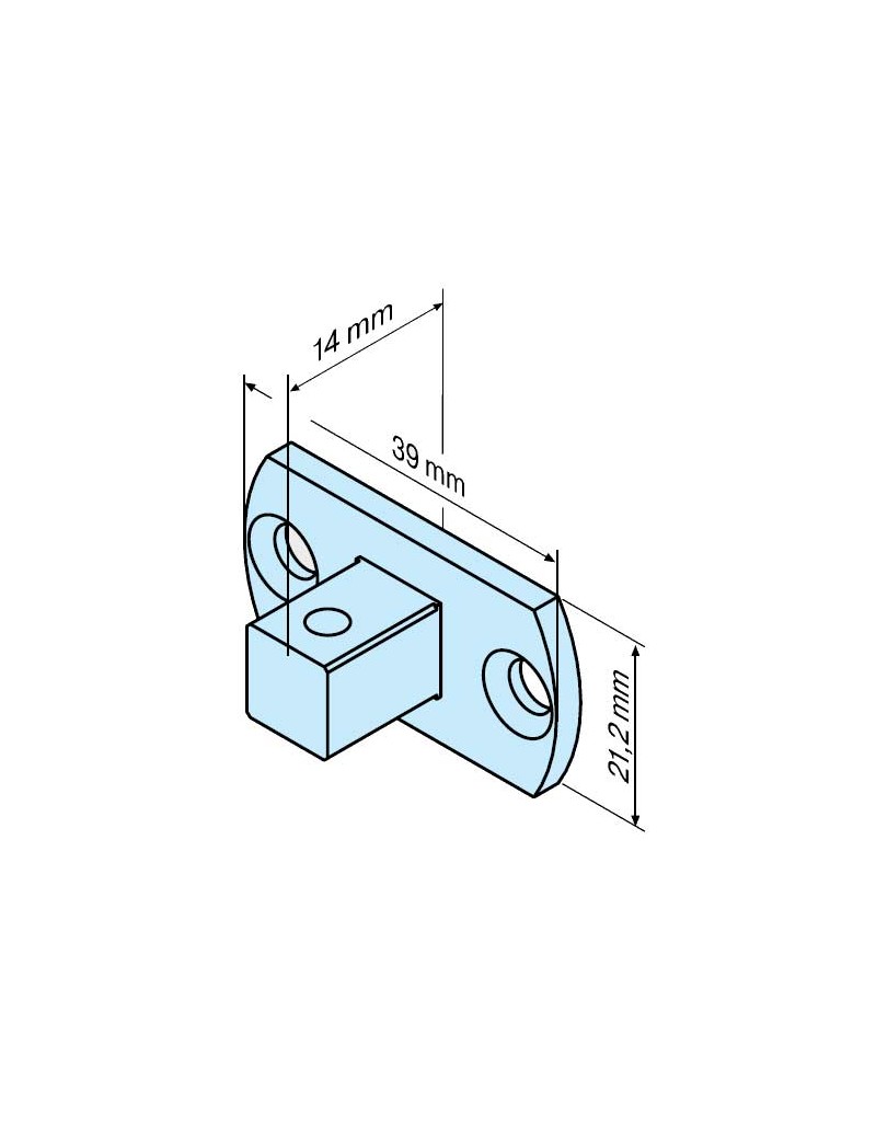 Carré de 10mm pour moteur Becker - Type P4-10
