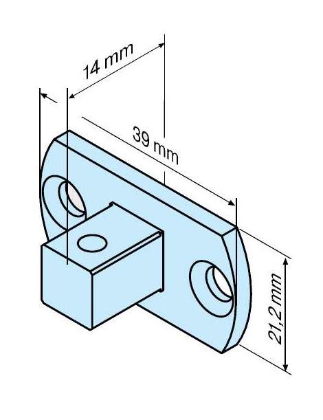 Carré de 10mm pour moteur Becker - Type P4-10