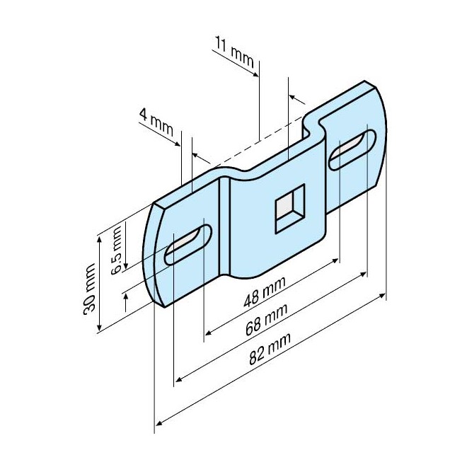 Support traditionnel carré de 10mm Support traditionnel carré de 10mm