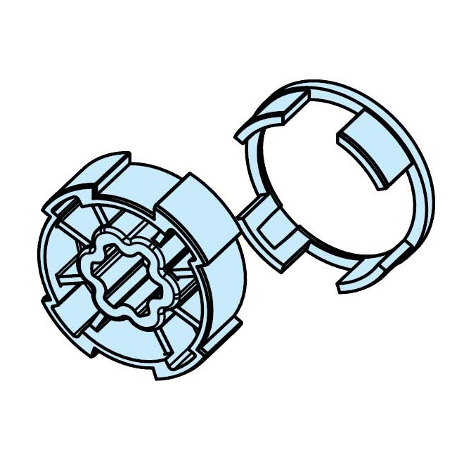 Roue et couronne Deprat 53 pour moteur Becker Roue et couronne Deprat 53 pour moteur Becker
