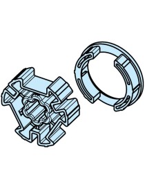 Roue et couronne Deprat 62 pour moteur Becker