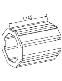 Manchon Octogonal 40 pour octogonal 50