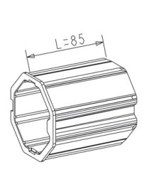 Manchon Octogonal 60 pour octogonal 70