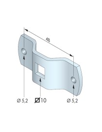 Support carré 10 - Tradi