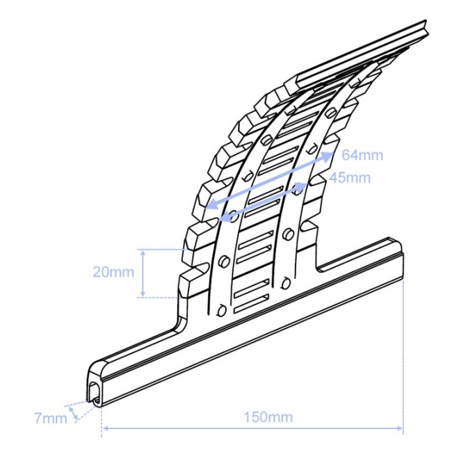 Dispositif de verrouillage Automatique Petite lame 10 maillons